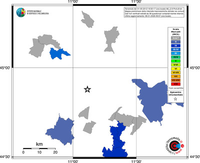 Mappa MCS - territori comuni