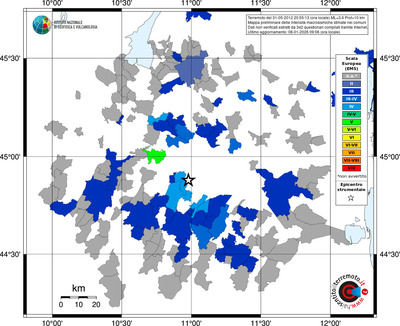 Mappa EMS - territori comuni