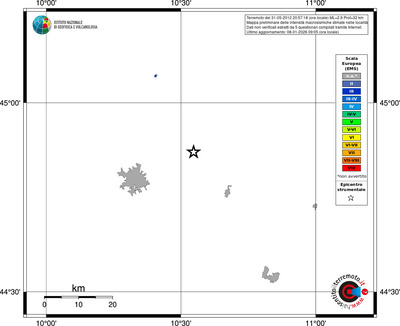 Mappa EMS - territori località