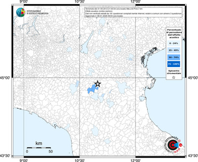 Mappa territorio comunale con almeno 3 questionari