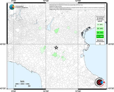 Mappa territorio comunale con almeno 3 questionari