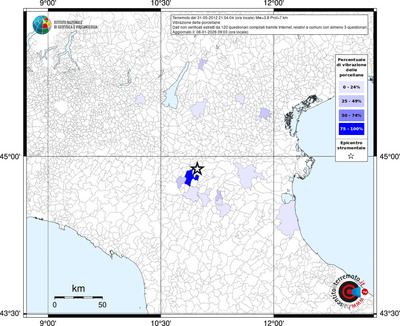 Mappa territorio comunale con almeno 3 questionari