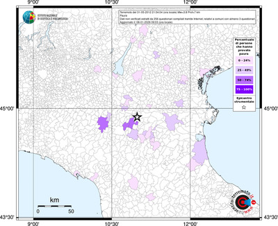 Mappa territorio comunale con almeno 3 questionari