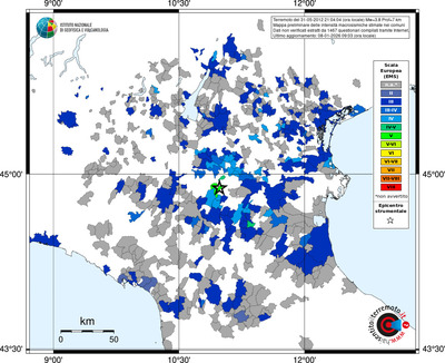 Mappa EMS - territori comuni