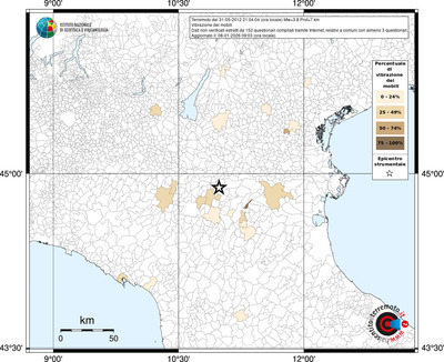 Mappa territorio comunale con almeno 3 questionari