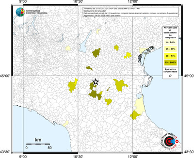 Mappa territorio comunale con almeno 3 questionari