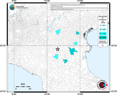 Mappa territorio comunale con almeno 3 questionari