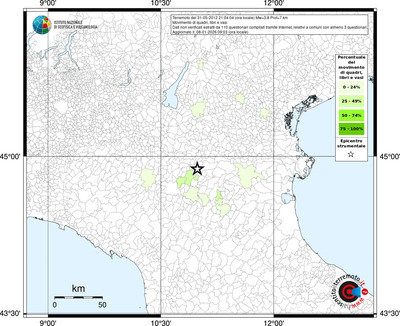 Mappa territorio comunale con almeno 3 questionari