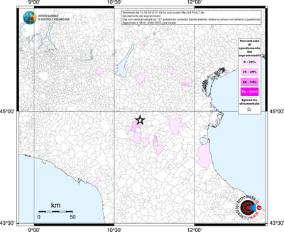 Mappa territorio comunale con almeno 3 questionari