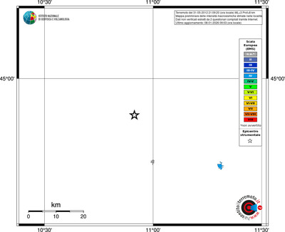 Mappa EMS - territori località