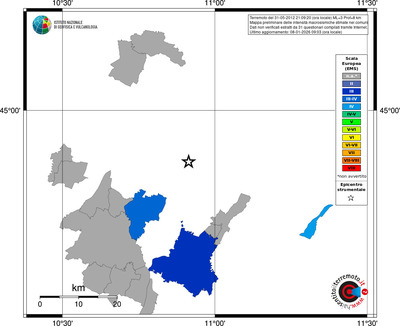 Mappa EMS - territori comuni