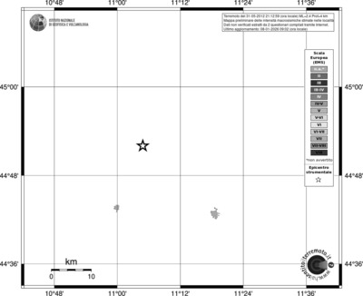 Mappa EMS - territori località