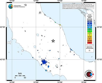 Mappa EMS - territori località