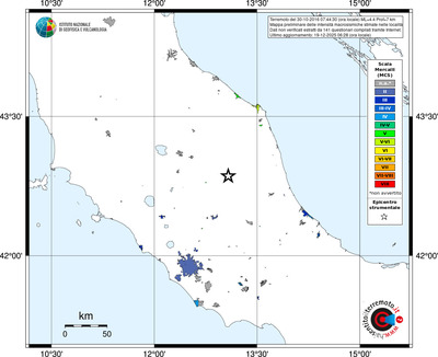 Mappa MCS - territori località