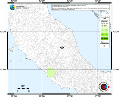 Mappa territorio comunale con almeno 3 questionari