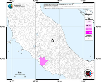 Mappa territorio comunale con almeno 3 questionari