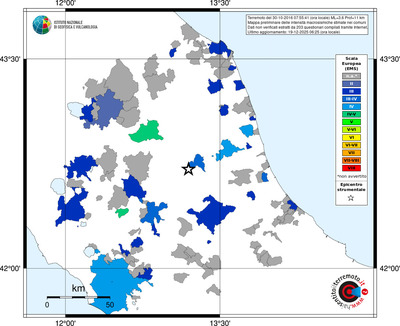 Mappa EMS - territori comuni