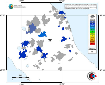 Mappa EMS - territori comuni