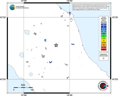 Mappa MCS - territori località