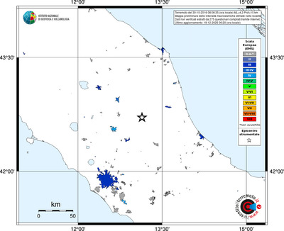 Mappa EMS - territori località