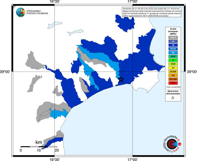 Mappa EMS - territori comuni
