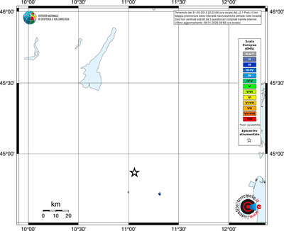 Mappa EMS - territori località