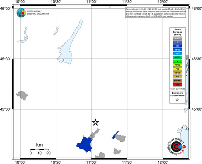 Mappa EMS - territori comuni