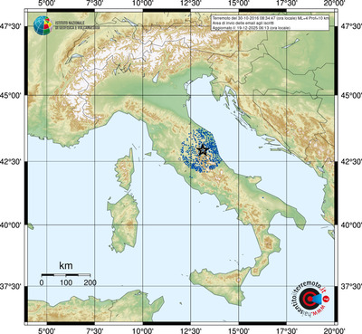 Area di invio delle email agli iscritti