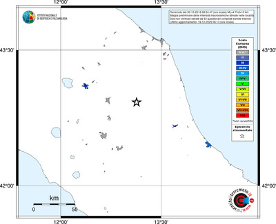 Mappa EMS - territori località