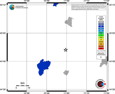 Mappa EMS - territori comuni