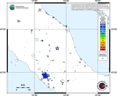 Mappa EMS - territori località