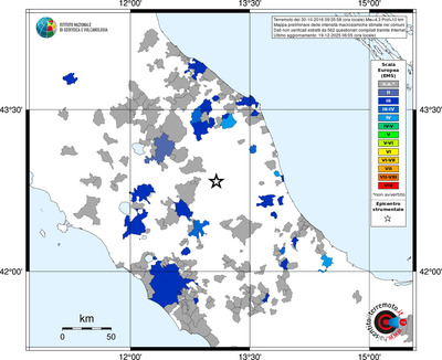 Mappa EMS - territori comuni