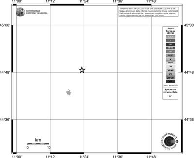 Mappa EMS - territori località