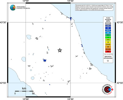 Mappa EMS - territori località