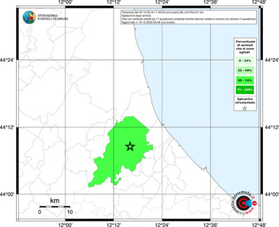 Mappa territorio comunale con almeno 3 questionari
