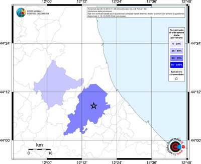 Mappa territorio comunale con almeno 3 questionari