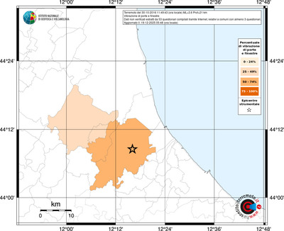 Mappa territorio comunale con almeno 3 questionari