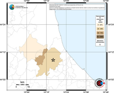 Mappa territorio comunale con almeno 3 questionari