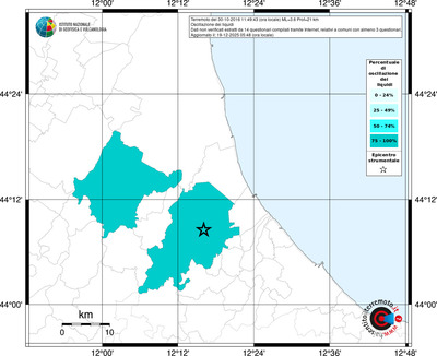 Mappa territorio comunale con almeno 3 questionari