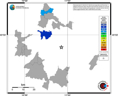 Mappa EMS - territori comuni