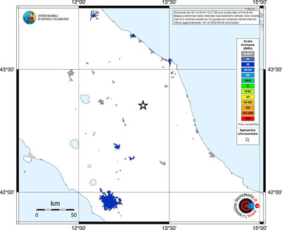 Mappa EMS - territori località