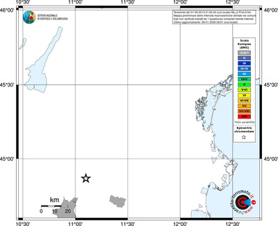 Mappa EMS - territori comuni