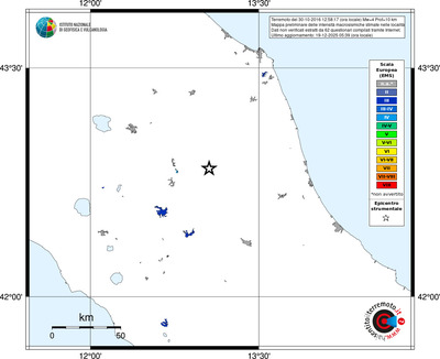 Mappa EMS - territori località