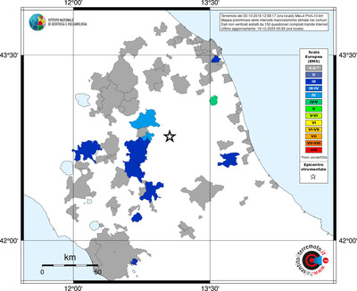 Mappa EMS - territori comuni