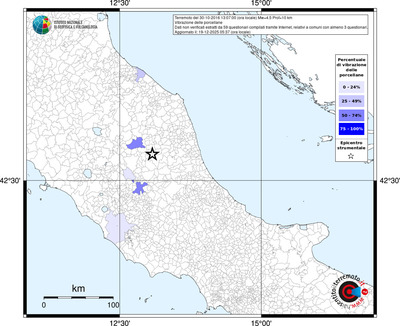 Mappa territorio comunale con almeno 3 questionari
