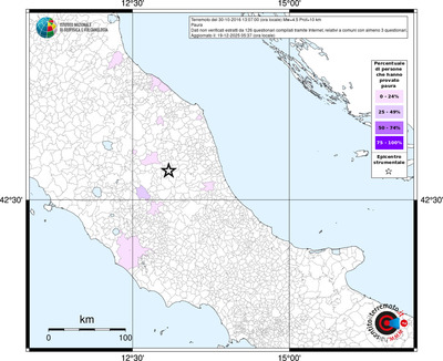 Mappa territorio comunale con almeno 3 questionari