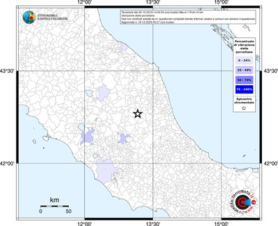 Mappa territorio comunale con almeno 3 questionari