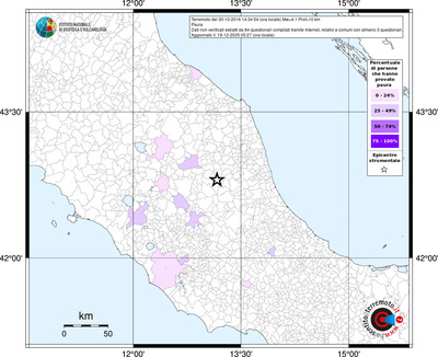 Mappa territorio comunale con almeno 3 questionari