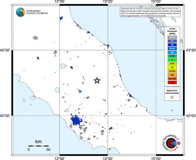 Mappa EMS - territori località
