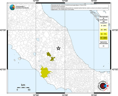 Mappa territorio comunale con almeno 3 questionari